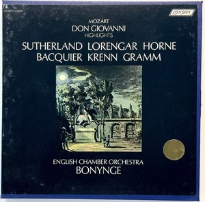 MOZART Don Giovanni • JOAN SUTHERLAND • London 7½ ips Reel Tape L-90206 - Picture 1 of 4