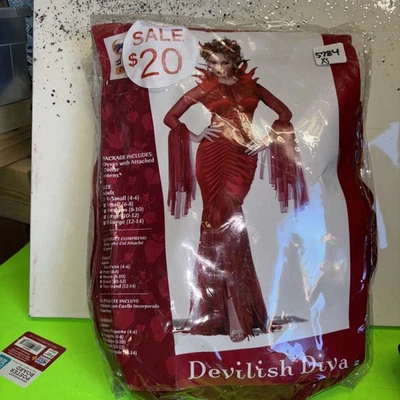 XS Woman’s Devil Dress Costume New  - Image 1 of 3