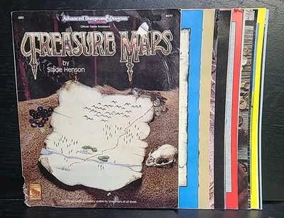 TSR GR3 9377 TREASURE MAPS  Advanced Dungeons & Dragons Complete maps 64 pages - Image 1 of 4
