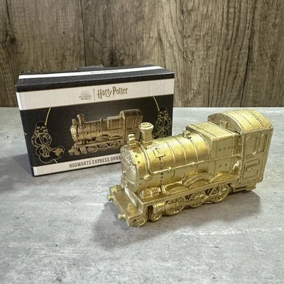 HARRY POTTER Big W Hogwarts Express Train Gold Ornament Collectible - image 1 of 4
