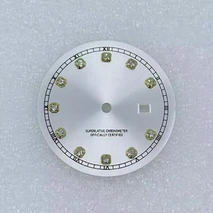 Orologio 24,5MM quadrante donna diario romano quadrante borchiato per movimento NH05 - Foto 1 di 34