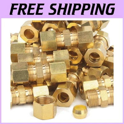 Durable Brass Compression Union - 5/16" OD - Pack of 200 - Image 1 of 4