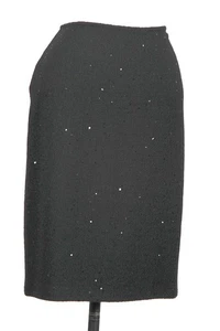 Falda lápiz brillante St John Knits Boucle Caviar talla 4 nueva con etiquetas $395 - Imagen 1 de 2
