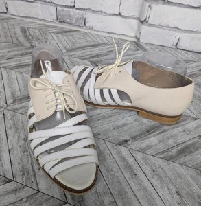 BAND OF OUTSIDERS White Strappy Loafer Deconstructed Mens Womens Eu40 Leather - Picture 1 of 7
