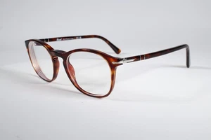 Persol Eyeglasses 3007-V-M Unisex Brown 24 Full Rim Plastic Glasses Frames 50 mm - Picture 1 of 4
