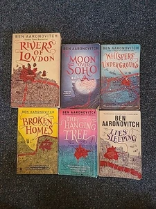 Lot of 6 Rivers of London books by Ben Aaronovitch Soho - Books 1 - 4, 6, 8 - Imagen 1 de 1