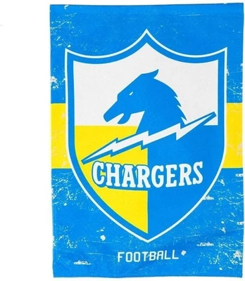 Bandera de jardín Los Angeles Chargers, doble cara, lino, retro vintage... Foto 1 de 4