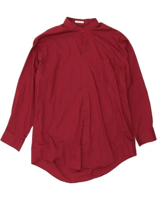 PIERRE CARDIN Mens Shirt Size 18 2XL Burgundy Polyester DK48 - Image 1 of 3