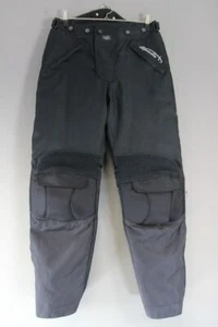 SPADA BLACK TEXTILE BIKER TROUSERS + CE ARMOUR/THERMAL LINING: WAIST 30"/LEG 31" - Picture 1 of 4