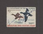 RW36 - Federal Duck Stamp Hunter Signed Single. Used. Nice Center.   #02 RW36hst