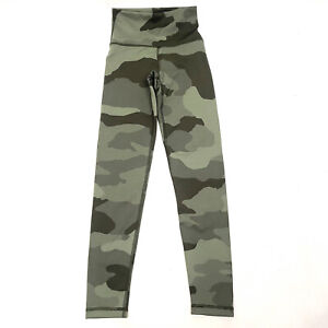 Offline By Aerie Womens Leggings  Pants XS Green Camo High Rise Stretch Casual