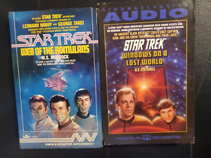SET OF 2 Star Trek Windows On A Lost World + WEB OF ROMULANS Cassette Audiobook