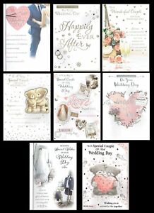 LARGE WEDDING DAY CARD  Beautiful Quality Cards for the Special Couple on Your. 