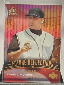 2005 Reflections Future Red /99 Kendrys Morales #244 Rookie RC Angels Mint Card 