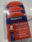 6-pk Herpecin-L Cold Sore Treatment Triple Action Pain Relief Gel 0.15 oz 7/25