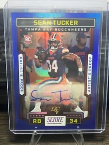 2023 Score #318 Sean Tucker Artist Proof Auto Autograph /35