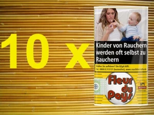 10 x 30 g Fleur Du Pays No 1 Blond Zigarettentabak Feinschnitt Tabak Drehtabak