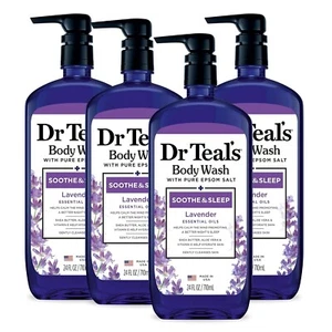 Dr Teal's Body Wash with Pure Epsom Salt, Soothe and Sleep with Lavender, 24 - Picture 1 of 8