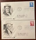 #3139-40 150th anniversary post office, addressed, on 2 PCS cachets