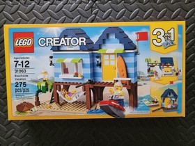 LEGO Creator 3-in-1 31063: Beachside Vacation, New and Factory Sealed, Retired 