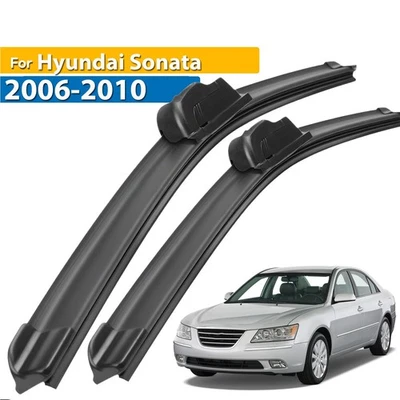 Juego de 2 escobillas de limpiaparabrisas planas para Hyundai Sonata 2006-2010 24"+20" Foto 1 de 4