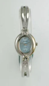 Rumours Uhr Damen Edelstahl Silber Stahl Wasserdicht Blau Batterie Quarz - Bild 1 von 3