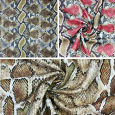 Faux Leather Snakeskin Print Upholstery Craft Fabrics