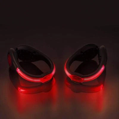 1 PAIR RECHARGEABLE SHOE CLIP SET LED Flashing Light-up FOR running jogging pack - Image 1 of 4