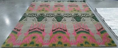 BEIGE YELLOW 8'-0" x 10'-0" Broken Thread Rug Reduced Price 1172767631 IKT464A-8 - Image 1 of 4