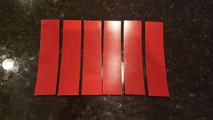 3M 6 TIRAS 2"" x 8"" CINTA REFLECTANTE DE ALTA INTENSIDAD ROJA - Imagen 1 de 2