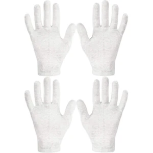 2 Paare Baumwolle Kosmetik feuchtigkeitsspendende natürliche Therapie Handschuhe - Bild 1 von 12