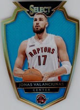 2014-15 Select Premier Prizms Light Blue Die Cut #135 Jonas Valanciunas /199