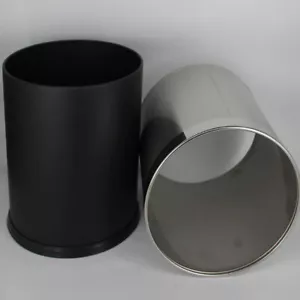 Stainless Steel Trash Can Kitchen Wastebasket Bins for Organization Office - Picture 1 of 12