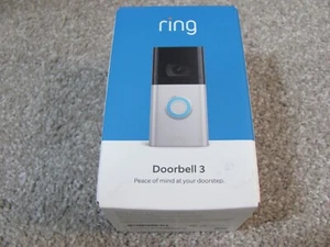 Brand New Ring Video Doorbell 3 1080P Wi-Fi Motion Detection- Satin Nickel - Picture 1 of 15