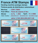 France timbres ATM Michel 9.7 b / C001.75663 série ZS5 ** / LSA distributeur automatique