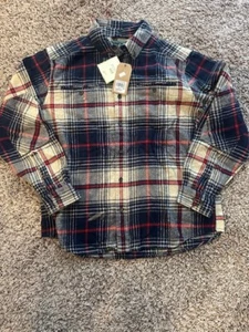 Woolrich Eco Rich Jacket Wool Blend Plaid - Picture 1 of 4