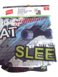 Boys 2 Piece Pajama Set Skate Design Hanes Size 8 NEW - Picture 1 of 2