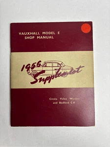 Vauxhall Model E Shop Manual 1956 Supplement - Picture 1 of 3