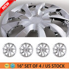 16 Set of 4 Chrome Wheel Covers Rim Snap On Hub Caps fit R16 Tire & Steel Wheel Volkswagen Beetle