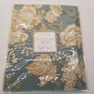 Restoration Hardware "Antiqued Floral" Pillow Sham Italy 20" X 28" 100% Cotton 