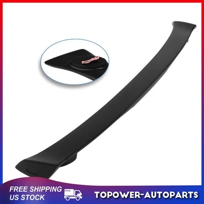 For 2007-2012 Toyota Yaris Sedan ABS Matte Black Rear Spoiler W/ Brake Light - Image 1 of 4