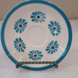 Vintage Fiesta Ware blau Hawaii Gänseblümchen Untertasse Ersatzschale Homer Laughlin - Bild 1 von 3
