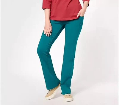 Calça Denim Co Active Duo Stretch Levemente Bota Bolsos-Dk Verde Abeto-XL-A611698 - Imagem 1 de 2