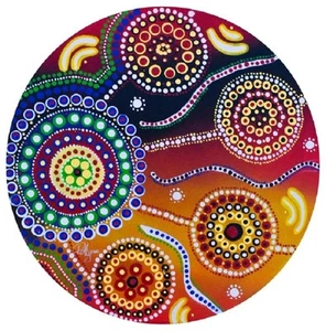 Rompecabezas redondo QPuzzles 750 piezas - Unidad de arte indígena - Imagen 1 de 1
