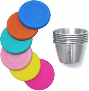 6Pack 2.4Oz Small Condiment Containers with Lids, Salad Dressing Container to Go - Picture 1 of 6