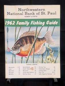 Vintage 1962 MN Minnesota Family FISHING GUIDE Bluegill Sunfish 31 pages 6"x 4.5 - Picture 1 of 4