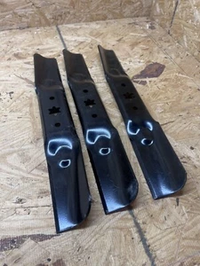 3 MTD Mower Blades for Cub Cadet MTD 942-05052A 742-05052A XT1 XT2 50" Deck (J2) - Picture 1 of 3
