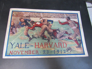 Original Yale- Harvard Football Game booklet 1912