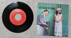 VINYLE 45T 7" SP MUSIQUE INT / COCK ROBIN "JUST AROUND THE CORNER" 1987 CBS - Imagen 1 de 2