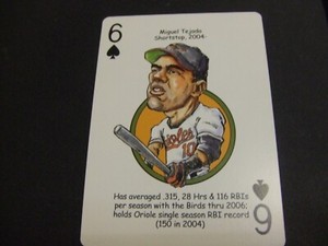 2007 Hero Decks Baltimore Orioles Playing Card -Miguel Tejada-
